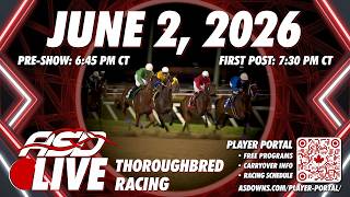 Live Thoroughbred Racing - Assiniboia Downs (ASD) • June 2, 2026