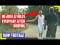 Watch This Prison Escapee Convince This Cop That He&#39;s Just A Jogger - ENHANCED RAW FOOTAGE