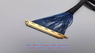 Ultra-Fine Coaxial Cable for Smartphones ipex micro coax for laptop hinge IATF 16949 Power Link Wire