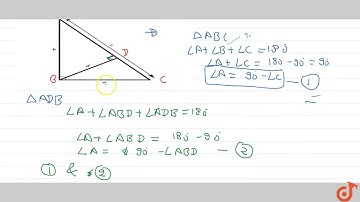 If a perpendicular is drawn from the vertex containing the right angle    of a right triangle