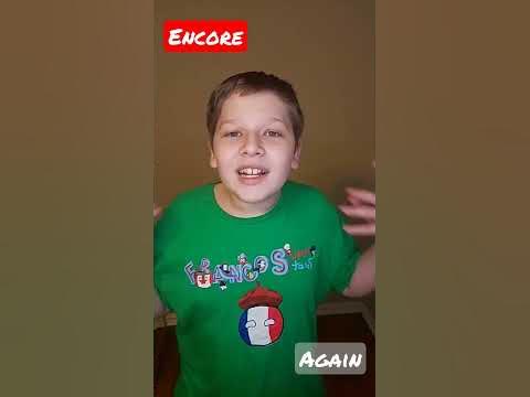 What does Encore mean in French?#shorts #fle #french - YouTube