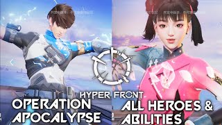 ALL OPERATION APOCALYPSE HEROES & ABILITIES - HYPER FRONT VALORANT MOBILE