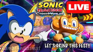 SONIC RACING CROSSWORLDS LIVE!! LET’S GRIND THIS FESTIVAL!!