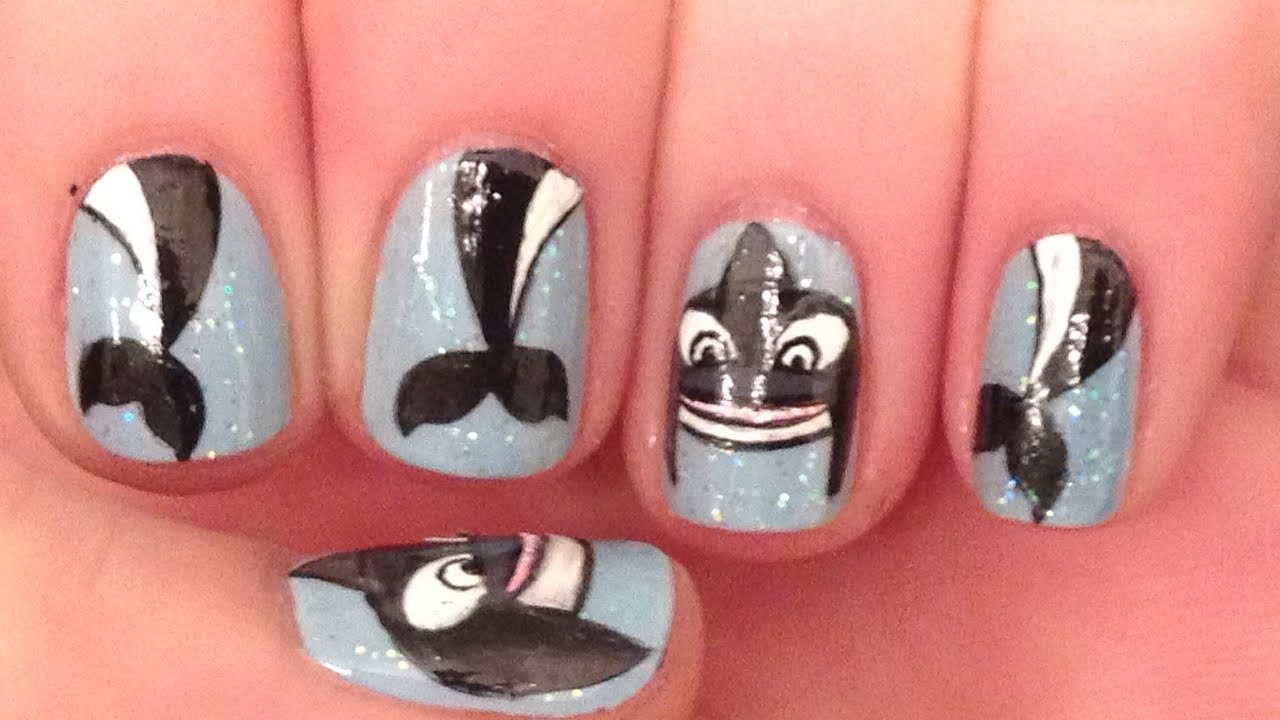Killer Whale Nail Art Tutorial YouTube