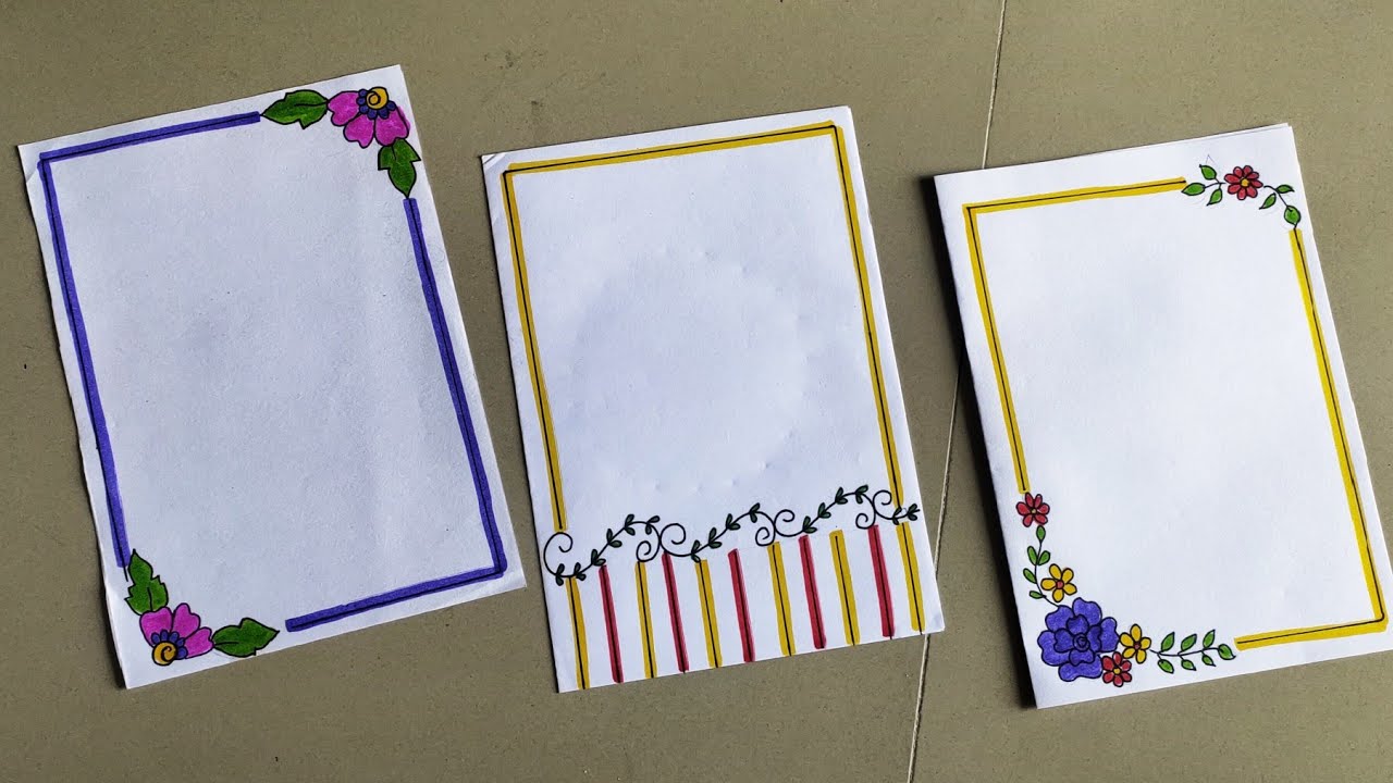 2 RED & BLACK  BORDER DESIGNS/PROJECT WORK DESIGNS/SIDE BORDER DESIGN/PORTFOLIO DESIGN/ASSIGNMENT