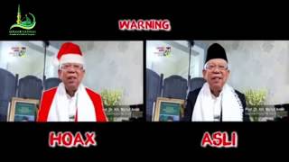 Ini Dia Video Asli KH Ma'ruf Amin dan Hasil Editan serta Tanggapan POLRI