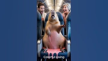 ✈️😂 Surprise Passenger – Capybara’s Comedy Spill Goes Viral 🐾🤣 #capybara #funny #memes #animals
