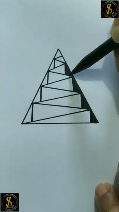 Cara Menggambar 3 dimensi #shorts #youtuberpemula #gambar3d
