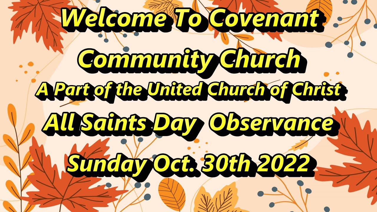 Covenant Community Covenant Community Church, Birmingham AL. Sunday Oct 30th 2022 - YouTube