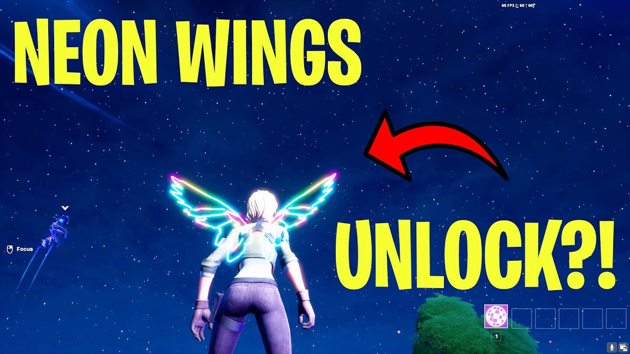 How to UNLOCK FREE Neon Wings Back Bling in Fortnite | Party Royale Event