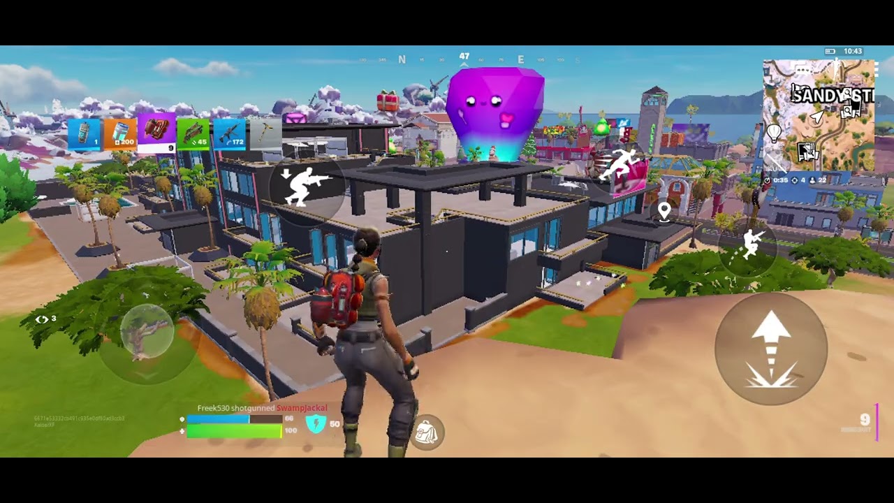 Fornite mobile gameplay,Zero Build