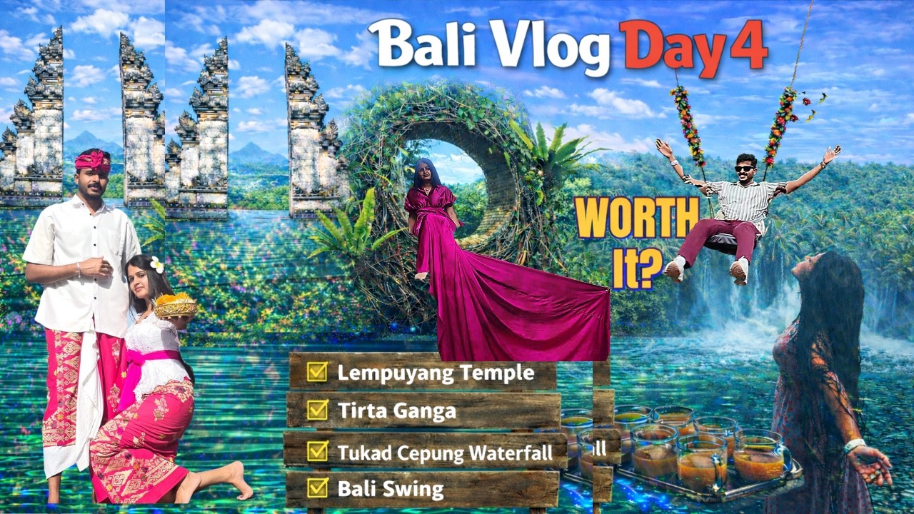 Ep5 Bali Vlog | Lempuyang Temple, Tirta Ganga, Tukad Cepung & Bali Swing