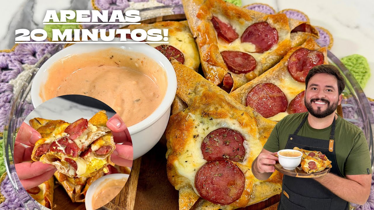 LANCHE DE AIRFRYER, SUPER FÁCIL! PARECE PIZZA, TODOS AMAM | Gabriel Freitas