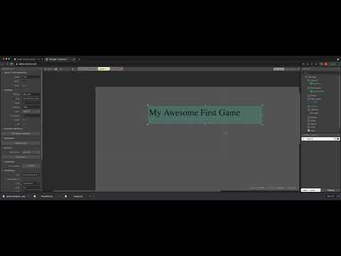 Adding Text to the Canvas in Construct 3