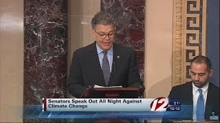 Senators pulled all-night session calling attention to climate change
