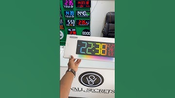 Large RGB LED Digital Wall Clock in Kenya | Model 6669R with Temperature, Humidity & Night Light