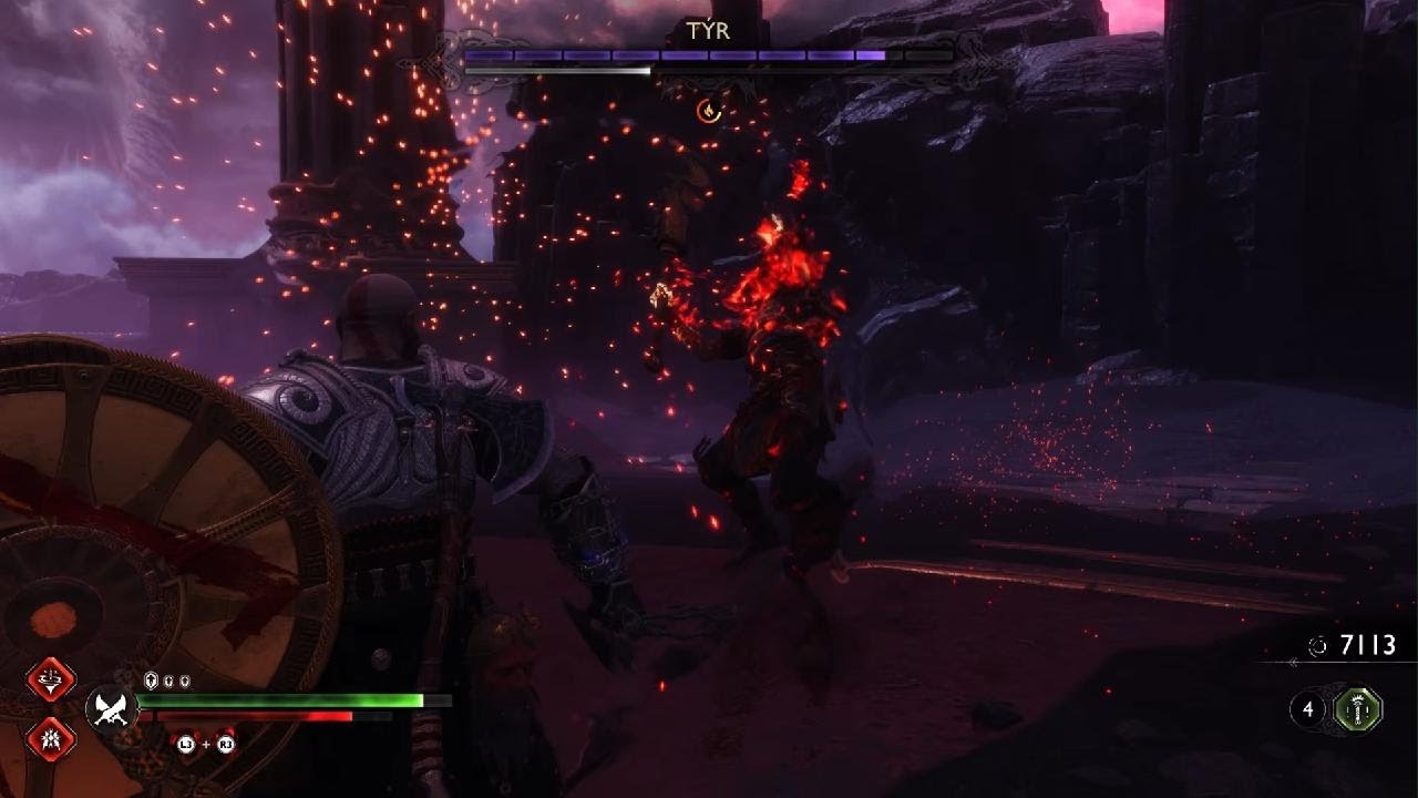 Kratos vs Tyr using the Legacy Rage Mode once again