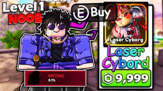 Starting as Noob but with OP HERO in Summon Heroes Roblox...