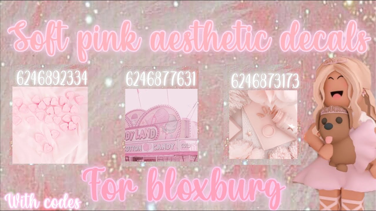 Roblox Bloxburg X Royale High Pink Aesthetic Decal Ids | Images and ...