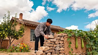 🏠 Köyüme geri dön ve ailem için yeni bir ev inşa et#tadilat#inşaat