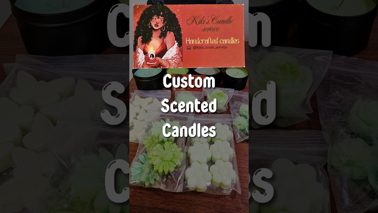 Custom candlessss 😆💚🔥 #blackownedbusiness #candles