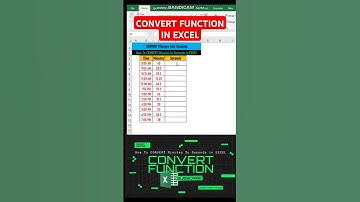 🚀 Convert Minutes to Seconds in Excel Using CONVERT Function – Quick & Easy! ⏳ #excel #shorts