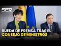 Rueda de prensa posterior al Consejo de Ministros (12/05/2026)