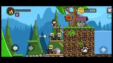Dan The Man:Action Platformer level3 part1 Walkthrough Android all level Gameplay #gaming #dantheman