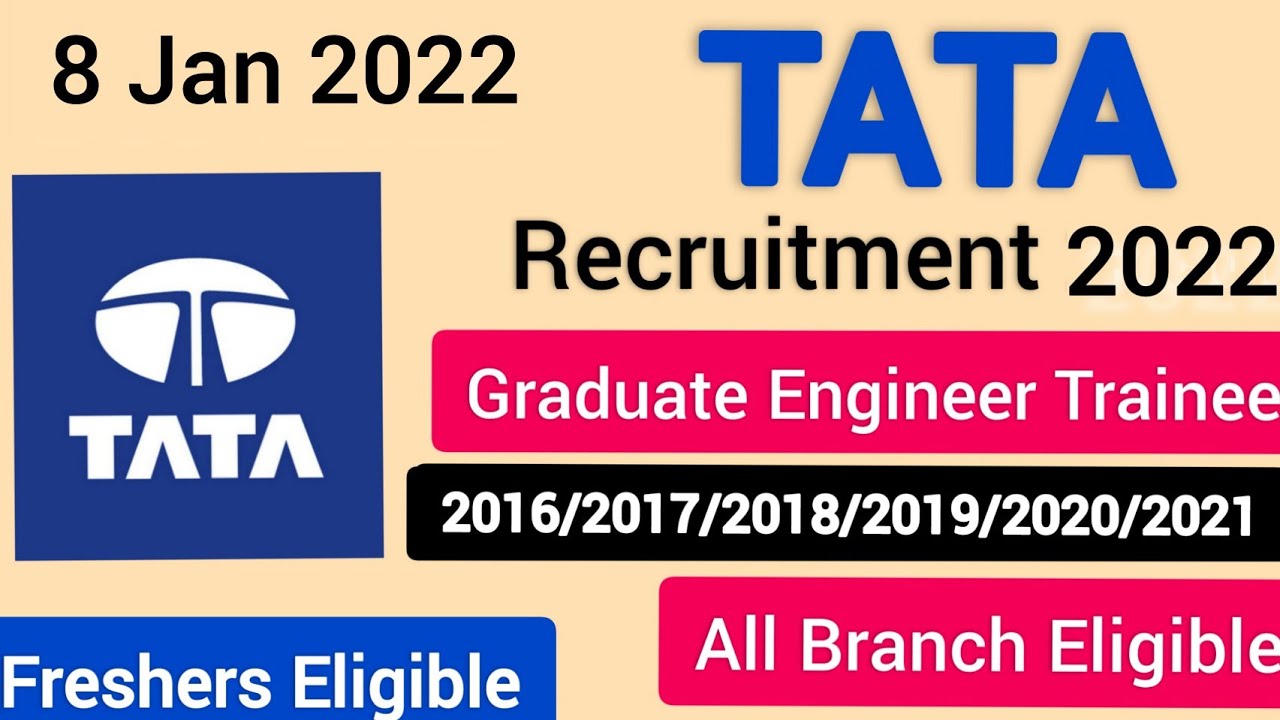 tata JobsMechanical jobs Graduate jobs b tech jobs Job vacancy 2021