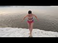 Cold wild swim in lake Changeable on Sakhalin.  Subscribe) Моржевание в озере Изменчивое на Сахалине