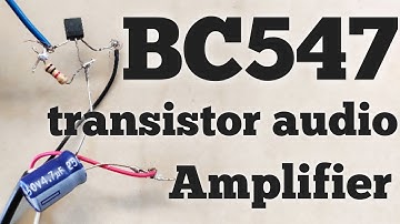 BC547 transistor audio amplifier..... || Home Electronics ||