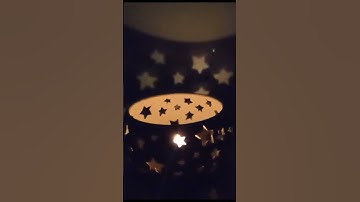 Pottery star luminary