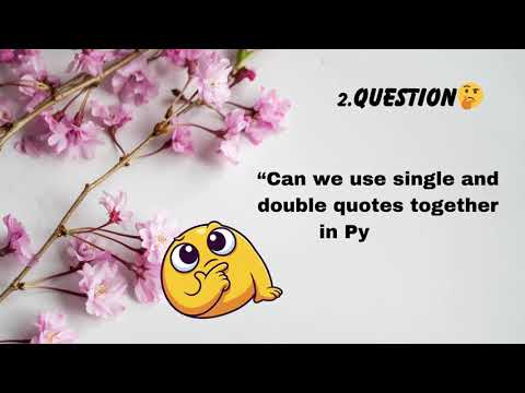 “Single or Double Quotes in Python?