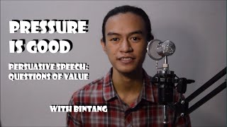 Example of Persuasive Speech : Questions of Value