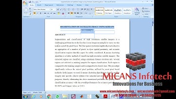 Segmentation of satellite image using Kmeans clustering