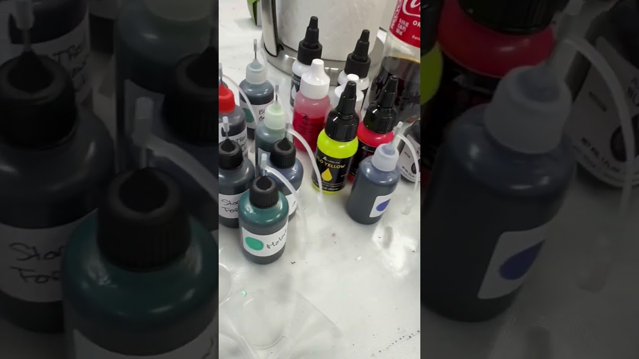 Busy Making New Alcohol Dye Colors 