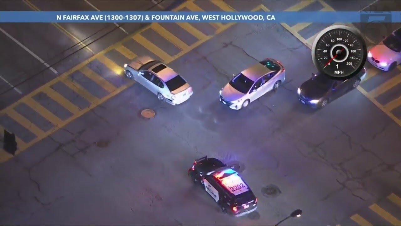Stolen vehicle suspect leads officers on reckless pursuit through L.A ...