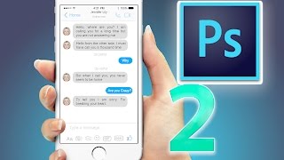 How to Design Facebook Messenger App UI/UX for iOS: Part 2 | Photoshop Tutorials