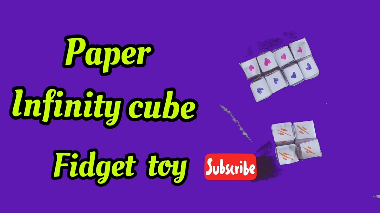 How to make paper infinity cube | Infinity cube fidget toy | Viral ...