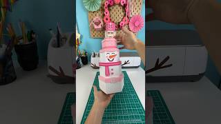 Pink Snowman 💕⛄️ 3D SVG project for #cricut #scanncut #silhouettecameo designed by @LPPCRAFTS