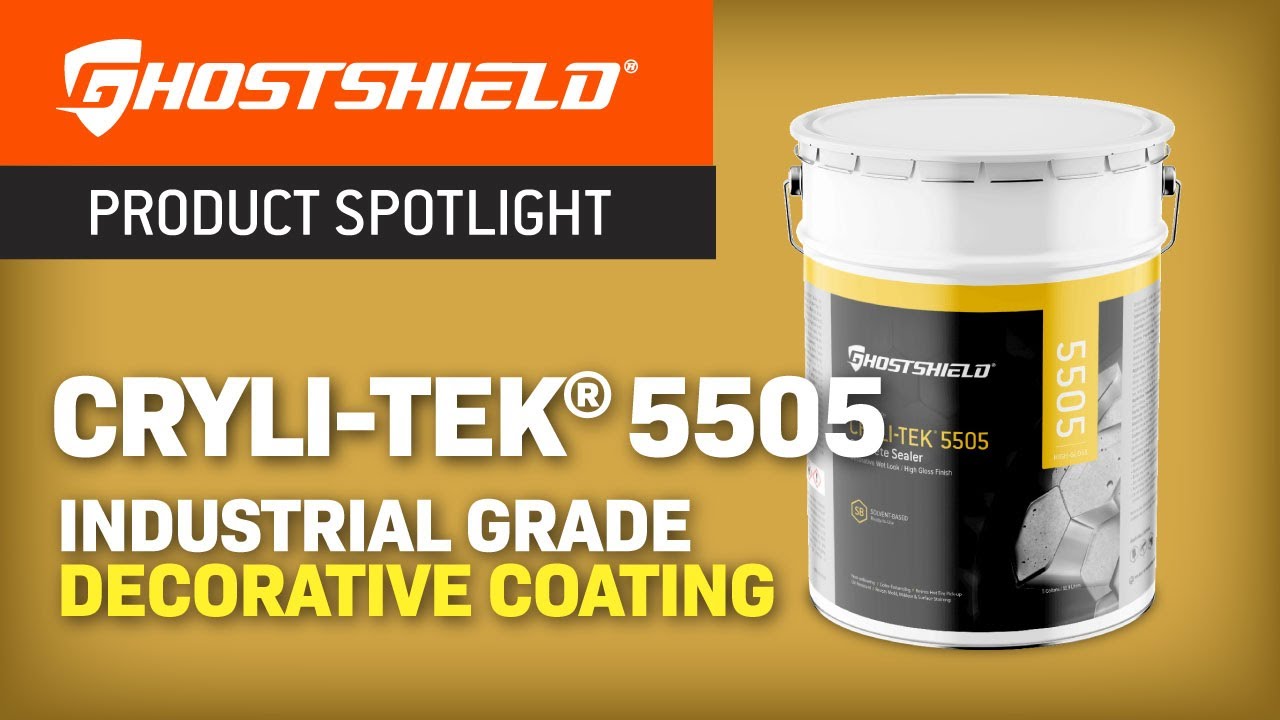 Ghostshield CryliTek® 5505 Wet Look Concrete Sealer YouTube