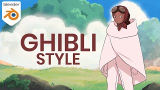 Making a Ghibli Style Animation with Grease Pencil! | Blender 2.9