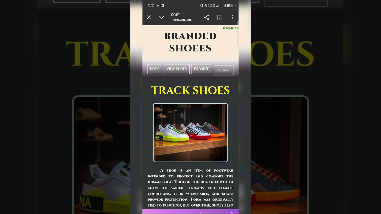 HTML CSS Shoes Website Design | Create Responsive Shoe Website Using HTML & CSS 