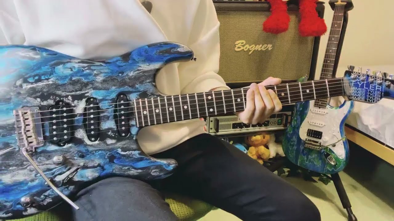 TOTO I'll Be Over You 1990 James Tyler Studio Elite HD Rear Rout Black&Blue Shmear