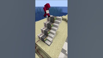 How to Wireless Stairs in Minecraft 😈 #shorts