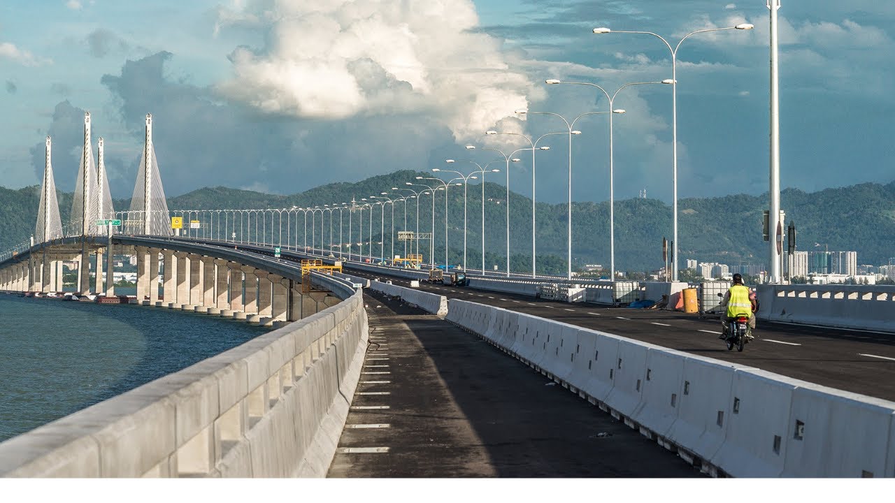 Longest Bridge in Malaysia Penang bridge, a driving journey Walk and Longest Bridge in Malaysia Penang bridge, a driving journey Walk and