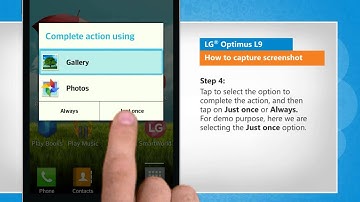 How to capture screenshot in LG® Optimus L9