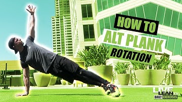 How To Do An ALTERNATING STRAIGHT ARM PLANK ROTATION | Exercise Demonstration Video and Guide