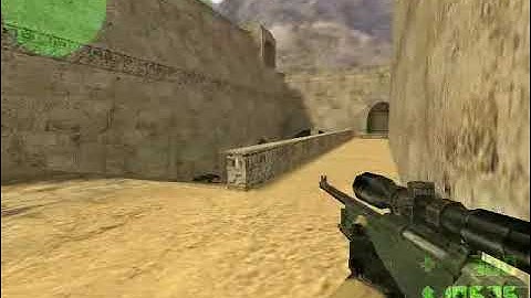 CS Fun Clip - Insane running AWM shot (2004)
