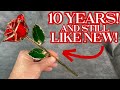 STOP BUYING dying roses for valentines day! Get this instead!  #ValentinesDay2024 Gold Dipped Rose